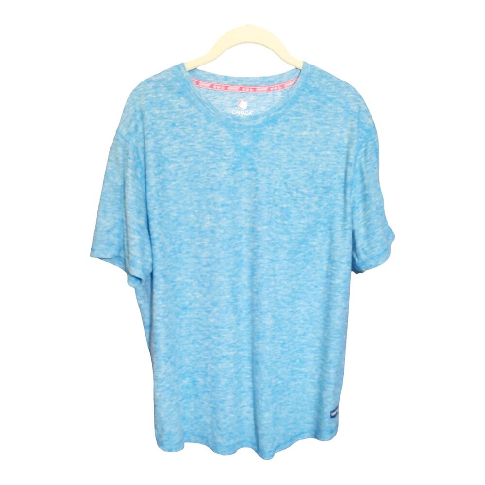 Canada Weather Gear Mens Blue Short Sleeve Tee Size Large